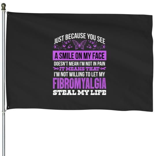 Discover Fibromyalgia Awareness - Fibromyalgia Pain Awarene House Flags