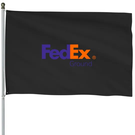 Discover FedEx Ground Delivery Logo House Flags