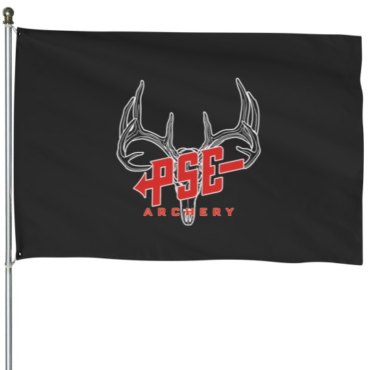 Discover Deer Skull Archery Pse Funny House Flags