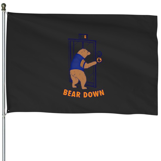 Discover Bear Down Chicago Bears House Flags