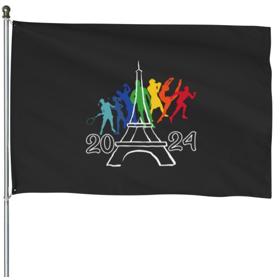 Discover 2024 Olympics House Flags, Olympics Merch House Flags