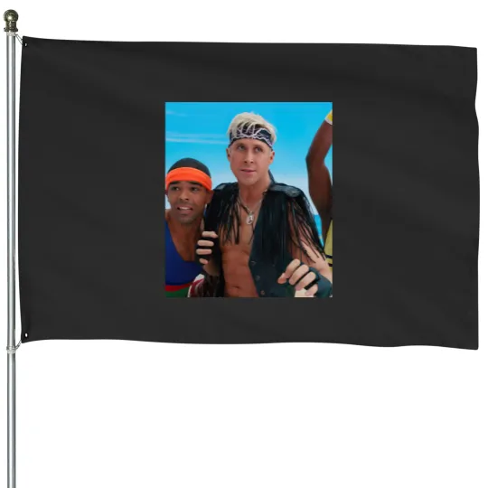 Discover Ken Barbie Movie Ryan Gosling House Flags