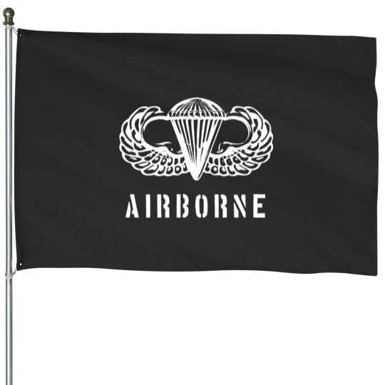 Discover Us Airborne Parawings House Flags