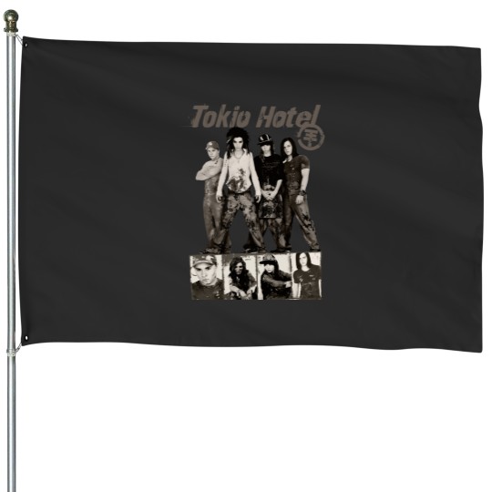 Discover Tokio Hotel Concert 2023 House Flags, Band music world tour 2023