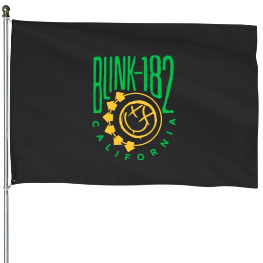 Discover Blink-128 Smiley Face Rock Show House Flags