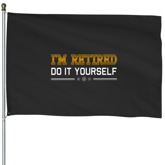 Discover Retirement DIY House Flag