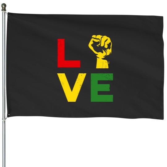 Discover Juneteenth Vintage Love Emancipation Day Melanin Black Pride House Flags
