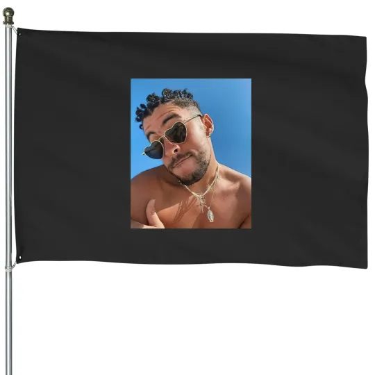 Discover Bad Bunny House Flags