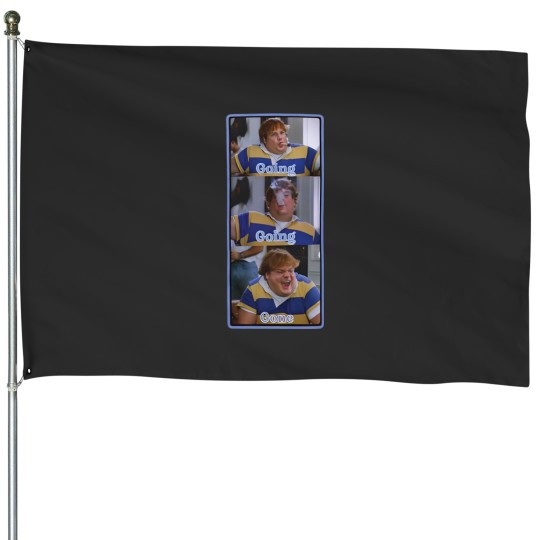 Discover Chris Farley - Going, Going Gone! Vintage House Flags.