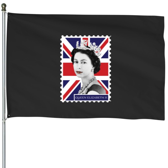 Discover Queen Elizabeth II Stamp_ Union Jack House Flags