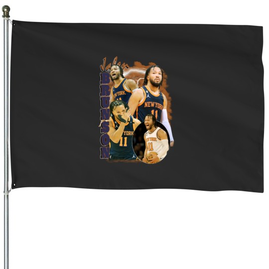 Discover Jalen Brunson House Flags, Basketball House Flags