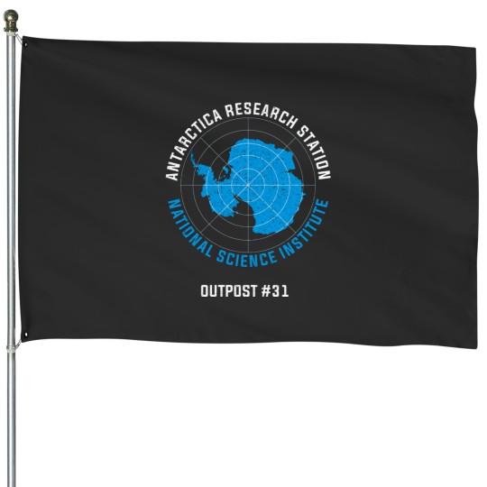 Discover Antartica Research Station House Flags