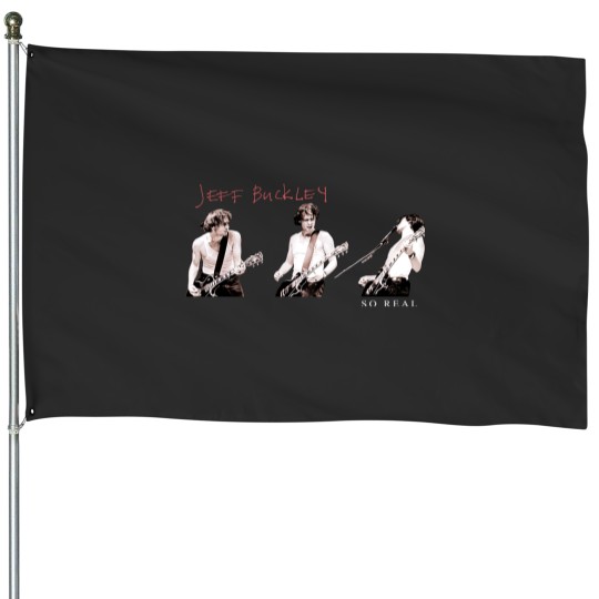 Discover 1994 Jeff Buckley So Real Unisex Black House Flags
