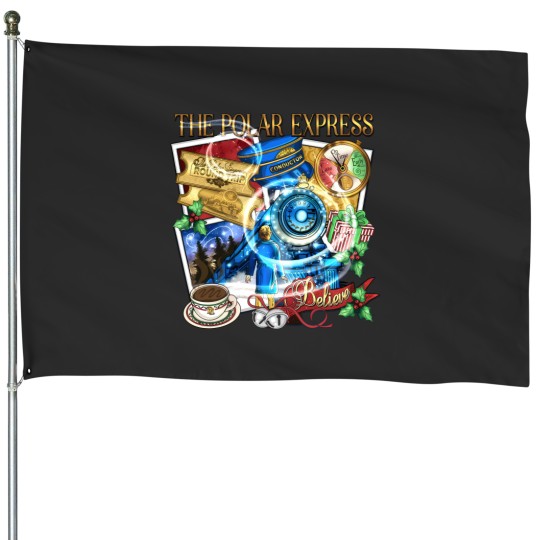 Discover 22 Christmas Polar Express House Flags