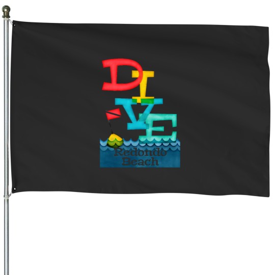 Discover Redondo Beach Dive - Colorful Scuba House Flags