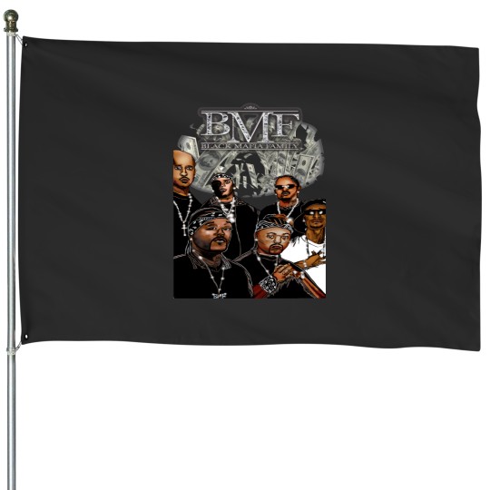 Discover b.m.f money rain House Flags Sticker House Flags