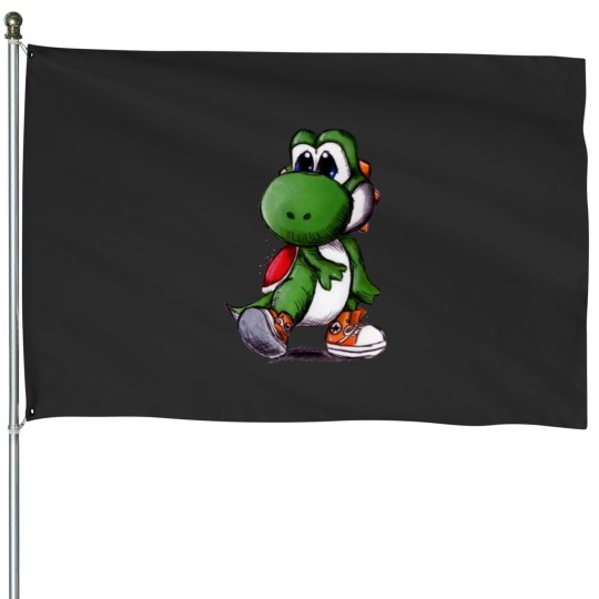 Discover Cute Yoshi House Flags