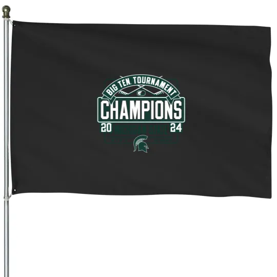 Discover michigan state spartans big ten champs 2024 hockey winners sweat House Flags