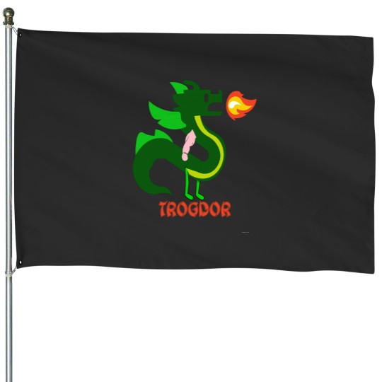 Discover Trogdor House Flags