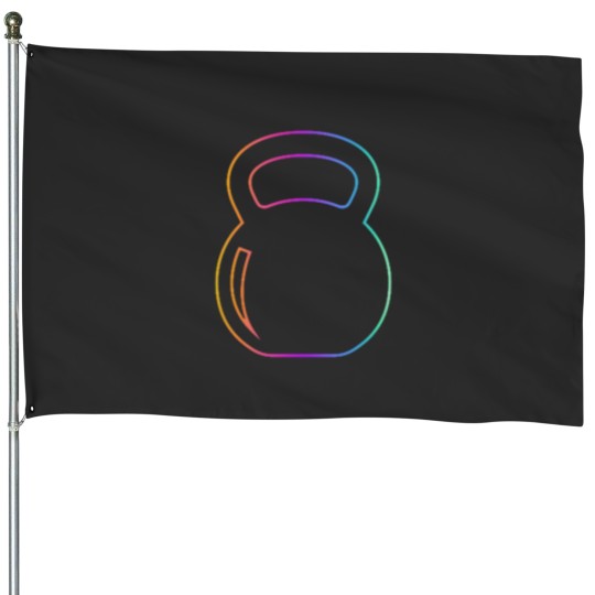 Discover Kettlebell with gradient House Flags