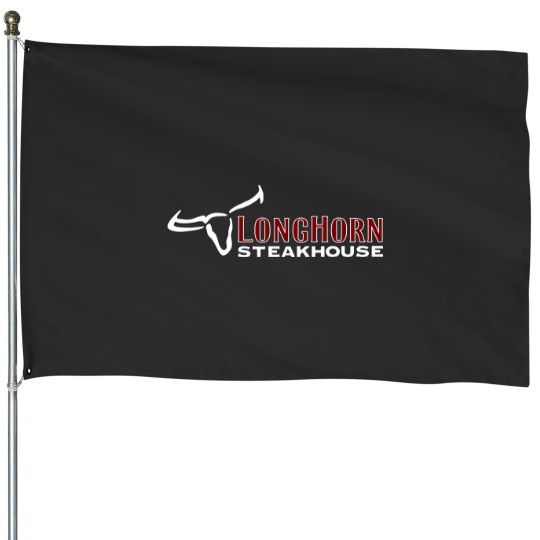 Discover Longhorn New York Steakhouse Restaurant Food Logo Cool House Flags