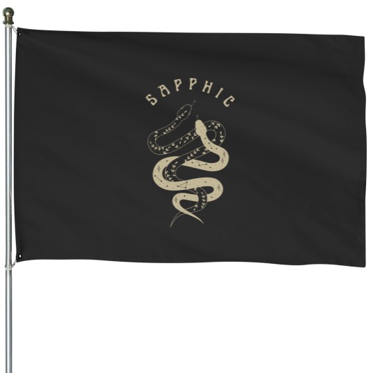 Discover Sapphic House Flags, Mystical Sapphic Snakes, Boho Celestial