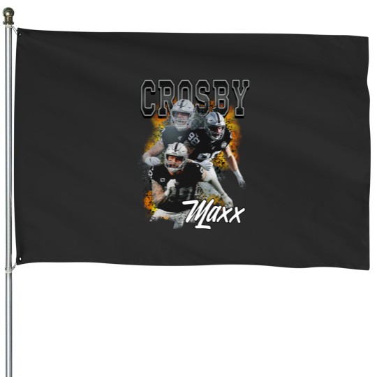Discover Maxx Crosby Unisex Vintage House Flags, Vintage Maxx Crosby