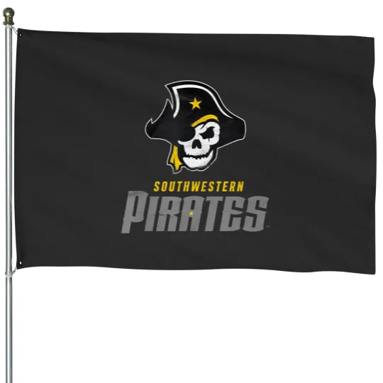 Discover southwestern university pirates distressed primary House Flags