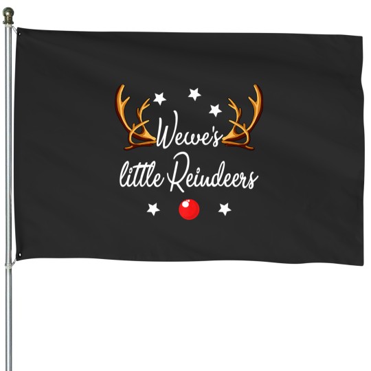 Discover Wewes Little Reindeers Funny Reindeers House Flags