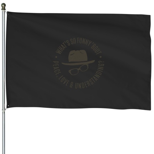 Discover Elvis Costello What's So Funny 'bout Peace Love and Understanding House Flags