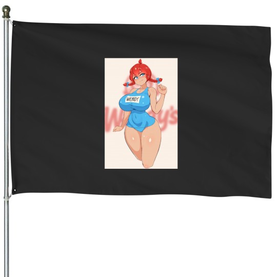 Discover Wendys Clothed lewd Active House Flags