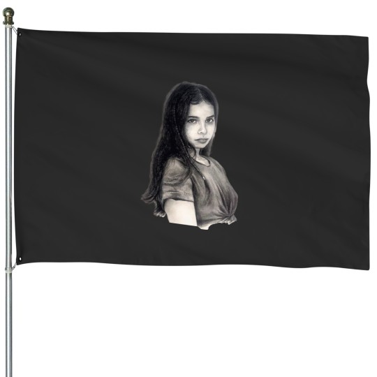 Discover Hope Sandoval pencil drawing House Flags