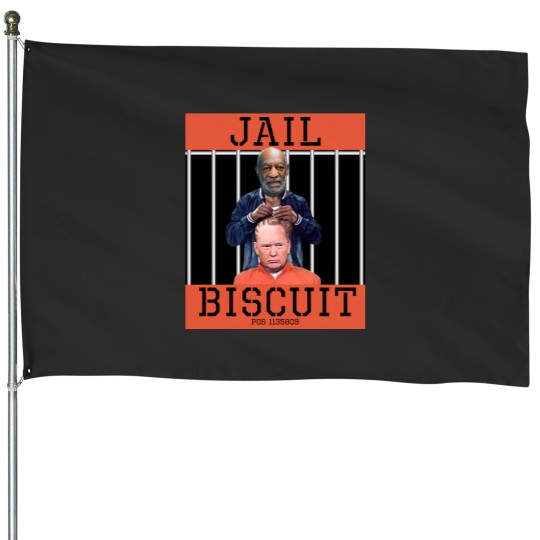 Discover Trump 2024 - Jail Biscuit House Flags