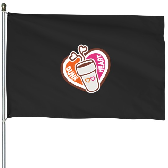 Discover Dunk Heart House Flags