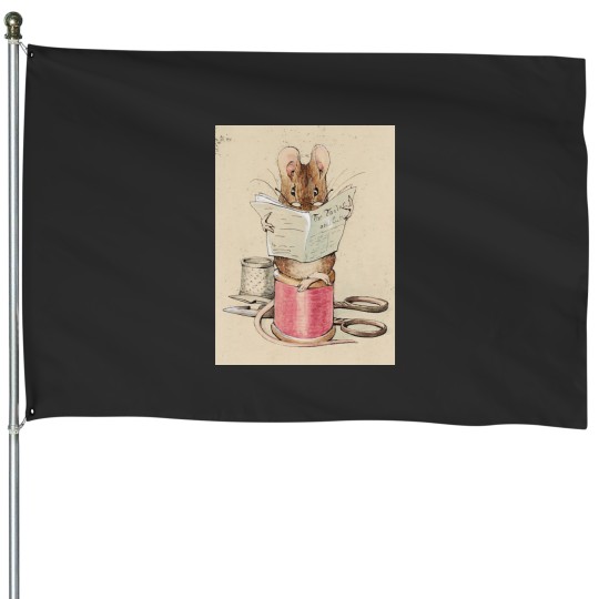 Discover Mouse on a bobbin House Flags