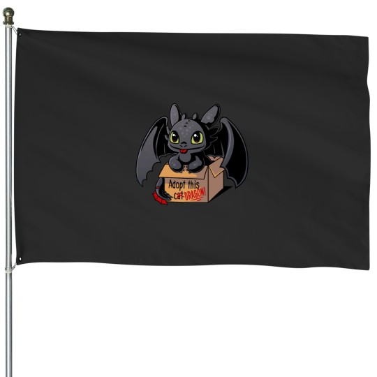 Discover Adopt a dragon House Flags
