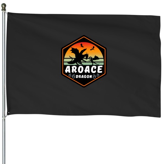 Discover Aroace Dragon House Flags