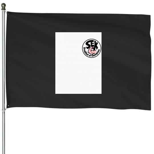 Discover Petitdejeuner de champions baseball manches House Flags