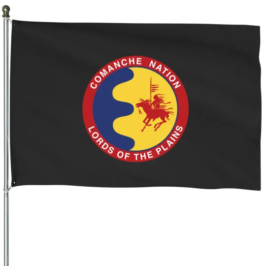 Discover Comanche Nation Seal Lords Of The Plains House Flags
