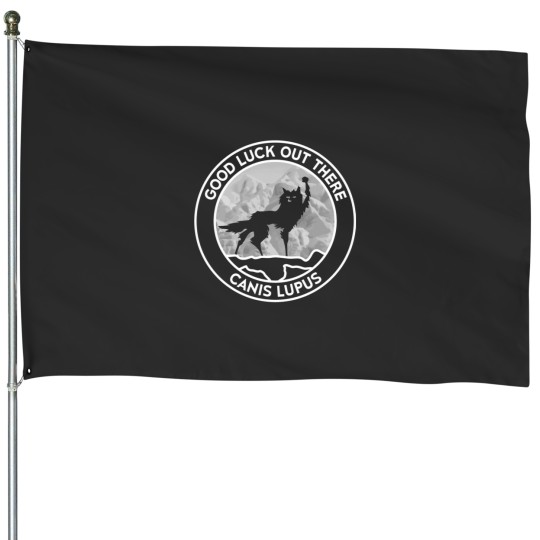 Discover Wolf Canis Lupus House Flags