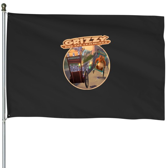 Discover grizzy and the lemmings 1 (5) House Flags