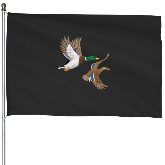 Discover mallard ducks House Flags