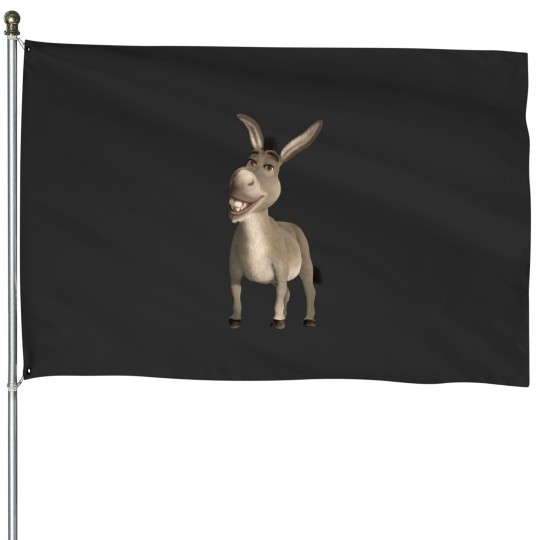 Discover Donkey from Shrek Movie Active(2) House Flags