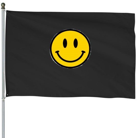 Discover smiley face Active House Flags