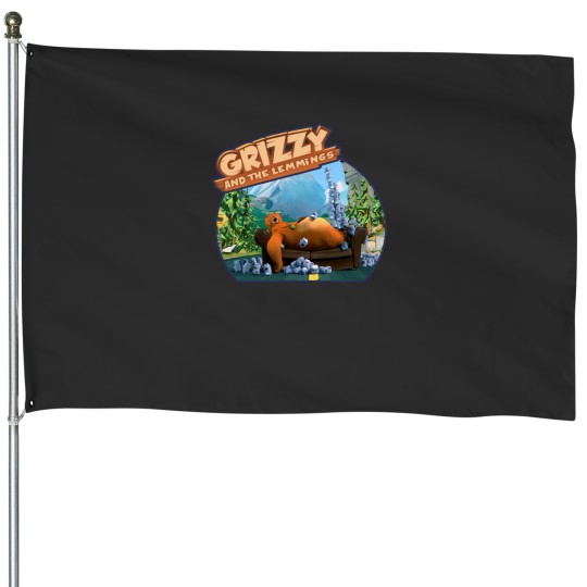 Discover grizzy and the lemmings 2 (2) House Flags