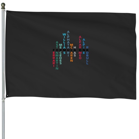 Discover Formulas One Teams - Black House Flags