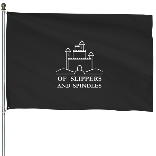 Discover Of Slippers and Spindles Logo House Flags