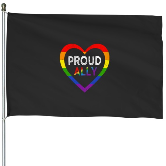 Discover Proud ally af lgbt pride gay month House Flags