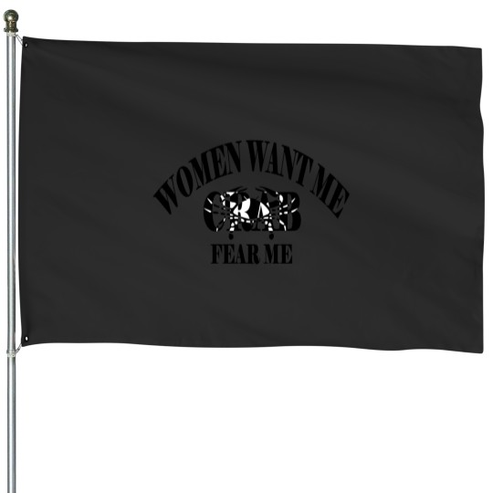 Discover women want me crab fear me Premium House Flags