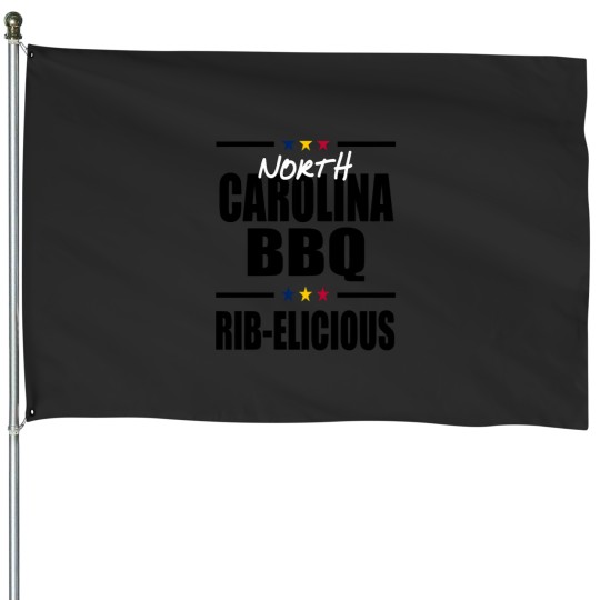 Discover North Carolinas BBQ RIBELICIOUS Active House Flags
